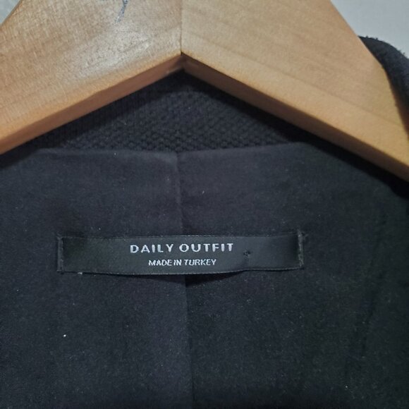 ZARA ESSENTIALS Daily Outfit Oversized Fit Blazer Double Button Black Women's XL - Picture 10 of 16